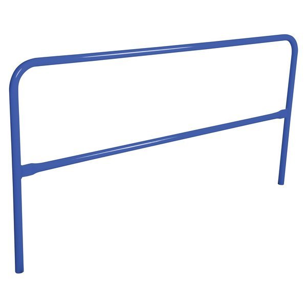 STEEL PIPE SAFETY RAILING 84 IN LENGTH BLUE, Vestil, Mfr#: VDKR-7-BL